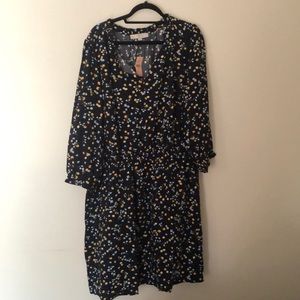 NWT Blue Floral Loft Dress